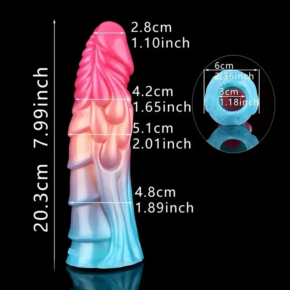 Spiked Silicone Penis Extension Sleeve - Textured Penis Sleeve