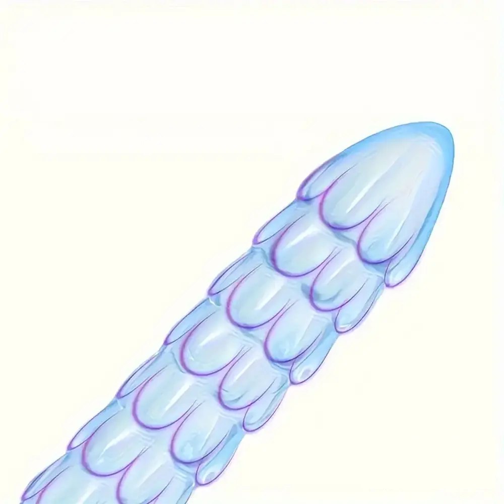 Spiked Slim Anal Dildo 12.9in - Long Skinny Anal Dildo