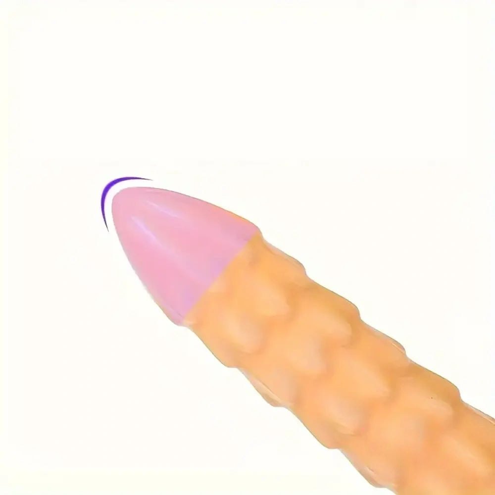 Spiked Slim Anal Dildo 12.9in - Long Skinny Anal Dildo