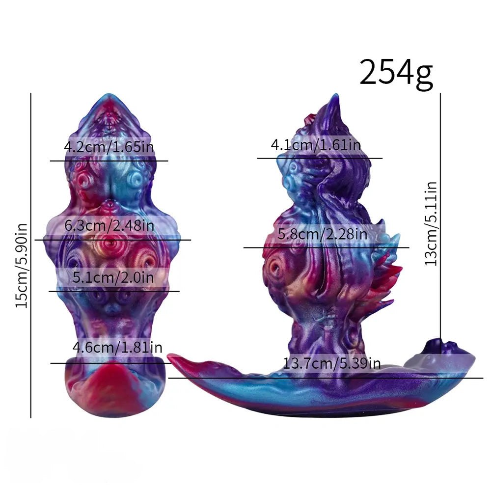 Spiked Tentacle Fantasy Dildo - Sharp Head Silicone Toy