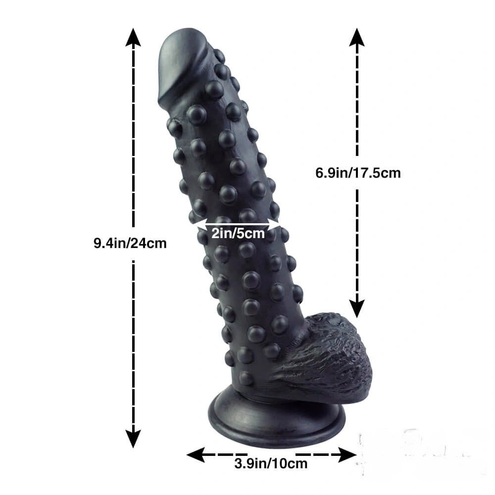 Spiked Texture Dildo 9.4 in - Textured Realistic Dildo