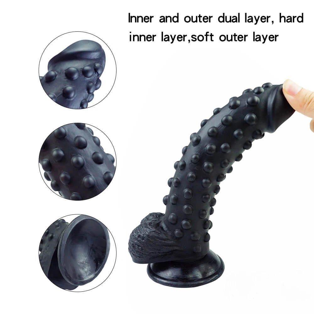 Spiked Texture Dildo 9.4 in - Textured Realistic Dildo