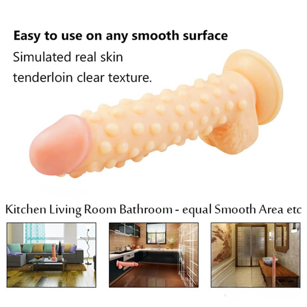Spiked Texture Dildo 9.4 in - Textured Realistic Dildo