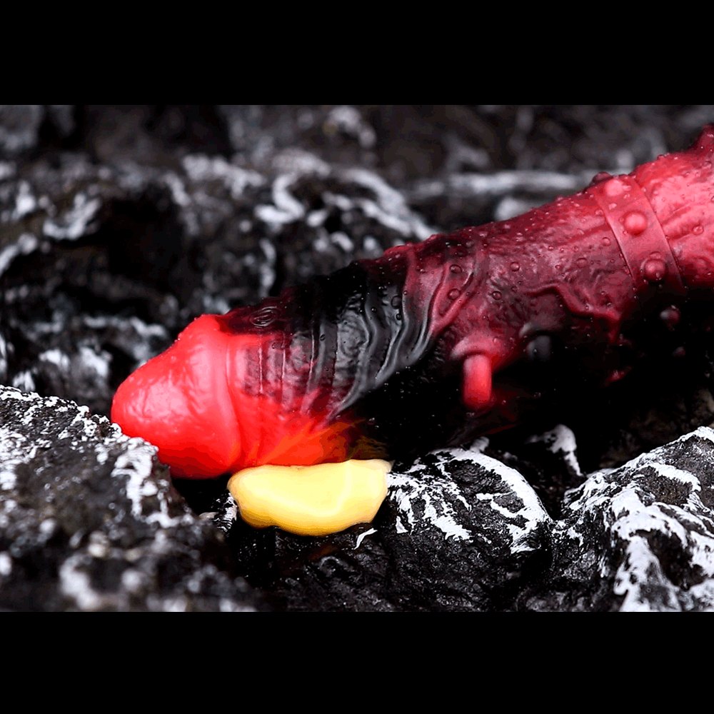 Spiked Vibrating Cock Sleeve - Hollow Silicone Sleeve