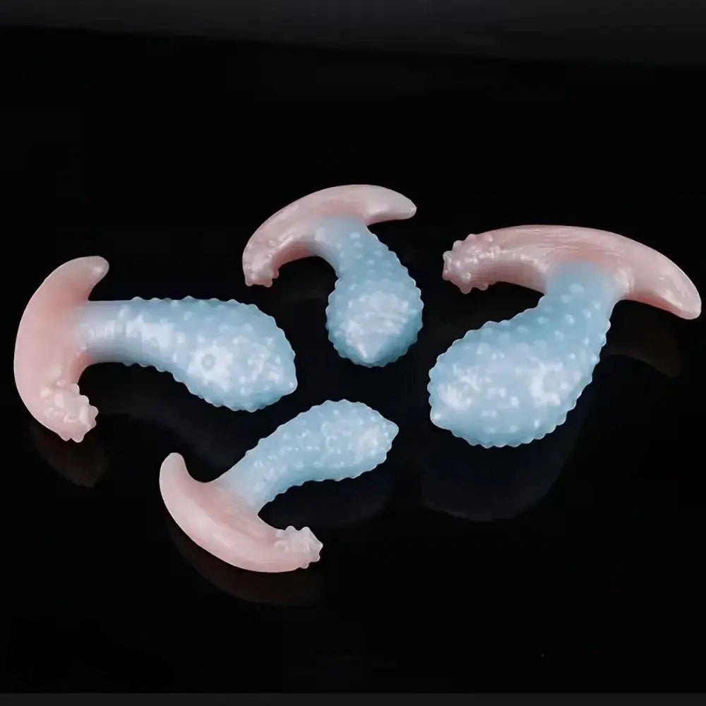 Spiked Wearable Silicone Anal Toy - Curved Anal Dildo