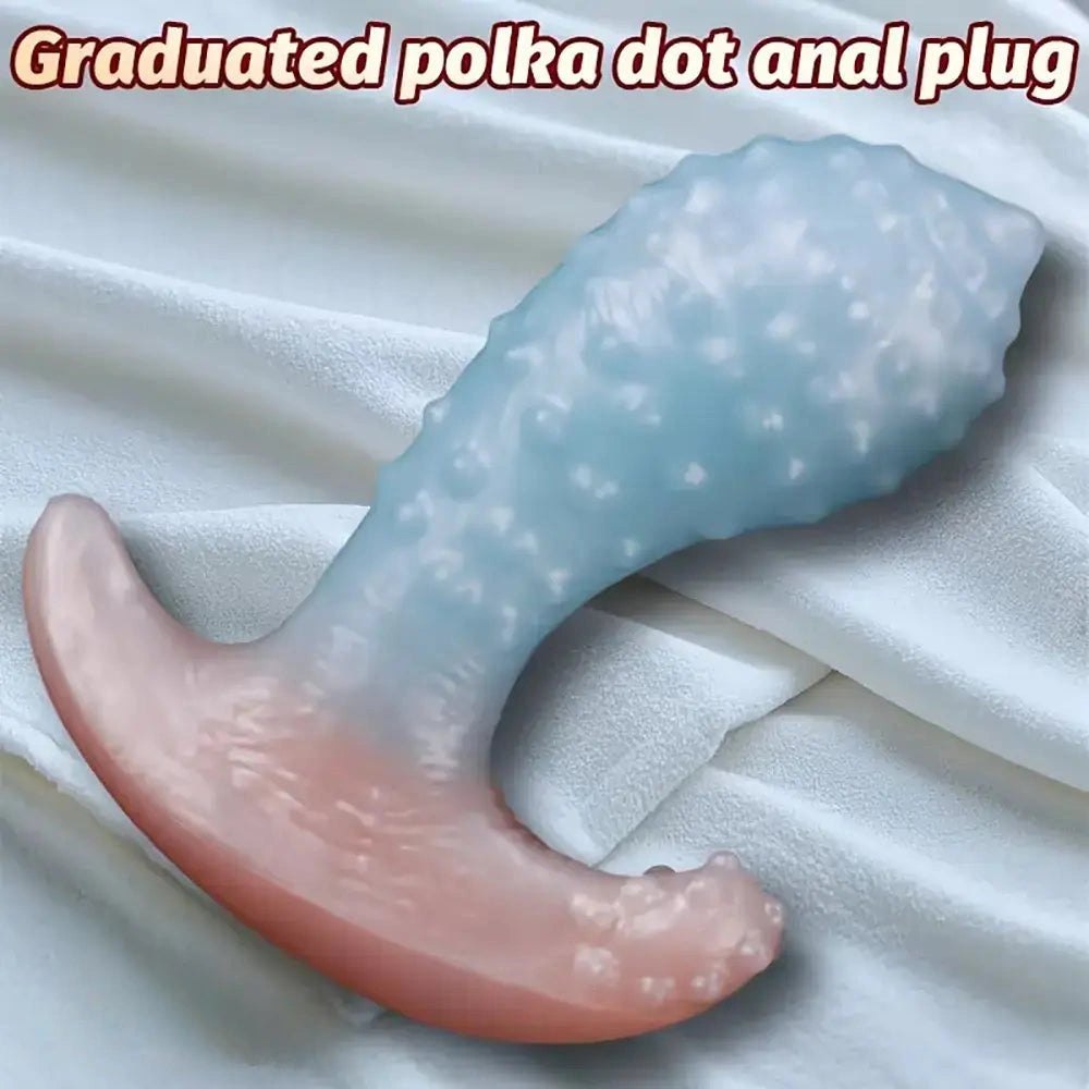 Spiked Wearable Silicone Anal Toy - Curved Anal Dildo