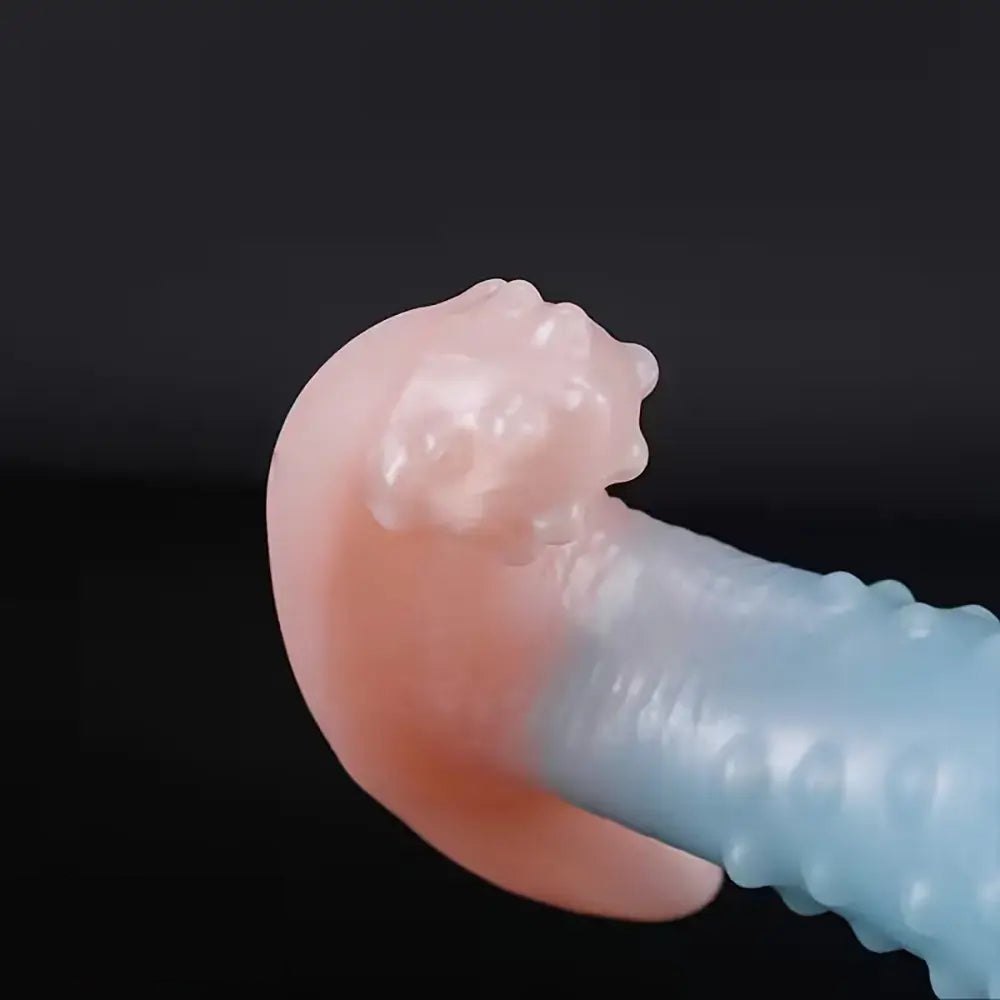 Spiked Wearable Silicone Anal Toy - Curved Anal Dildo