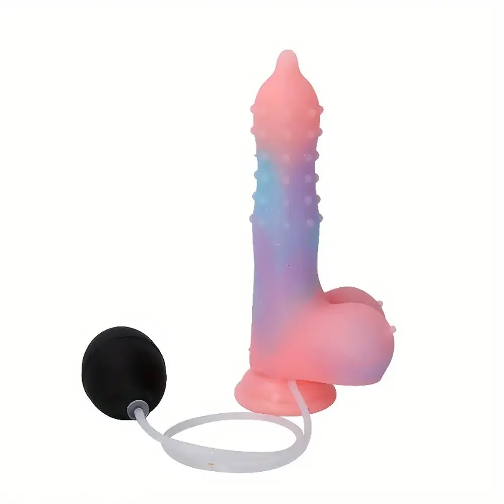 Spiky Fantasy Dildo with Spray Bulb - fantasy dildo