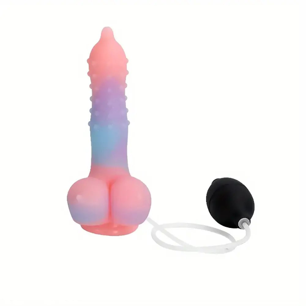 Spiky Fantasy Dildo with Spray Bulb - fantasy dildo