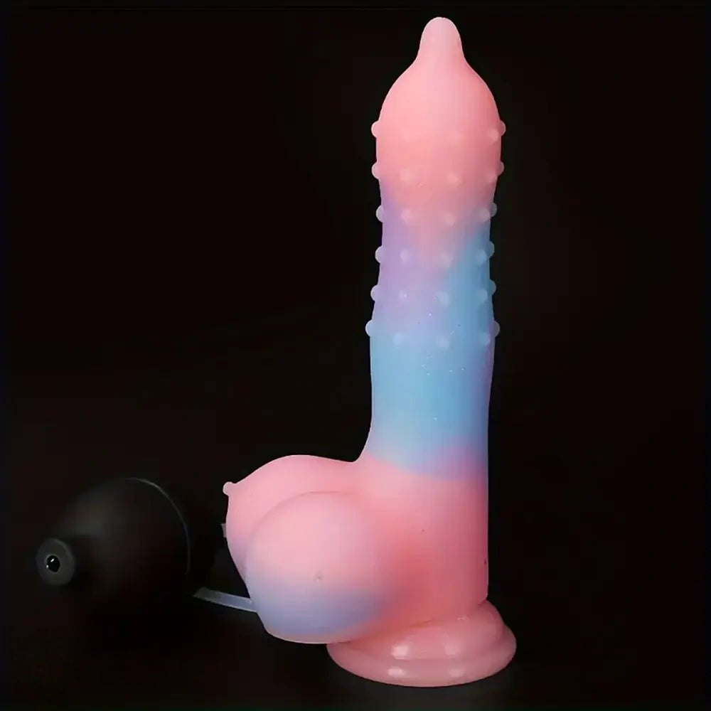 Spiky Fantasy Dildo with Spray Bulb - fantasy dildo