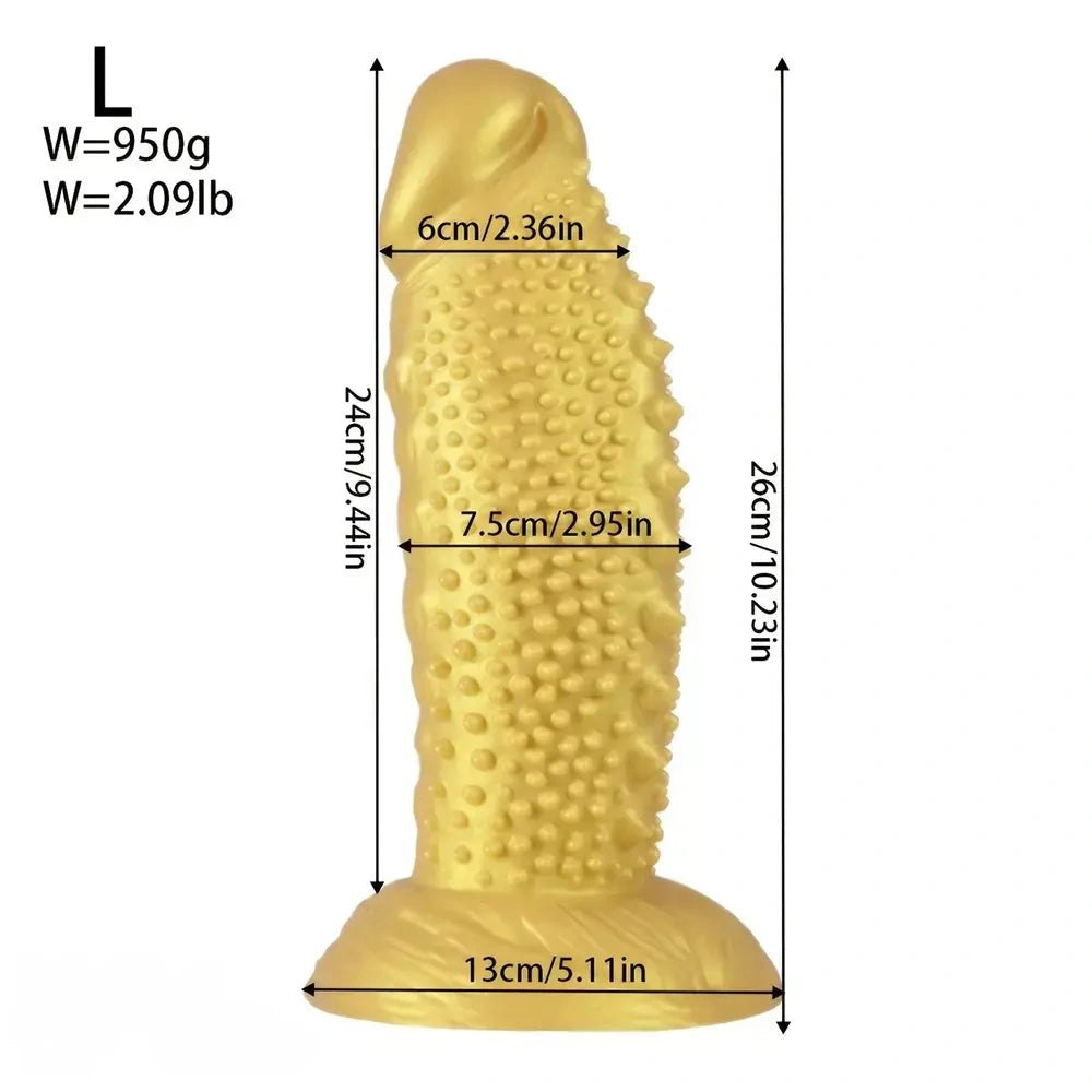 Spiky Texture Big Thick Dildo - Large Silicone Dildo