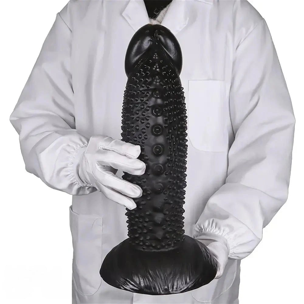 Spiky Textured Realistic Dildo - Large PVC Dildo