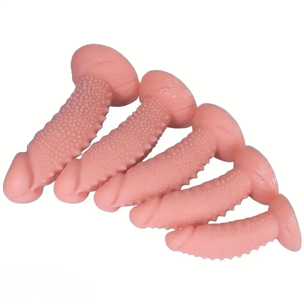 Spiky Textured Realistic Dildo - Large PVC Dildo