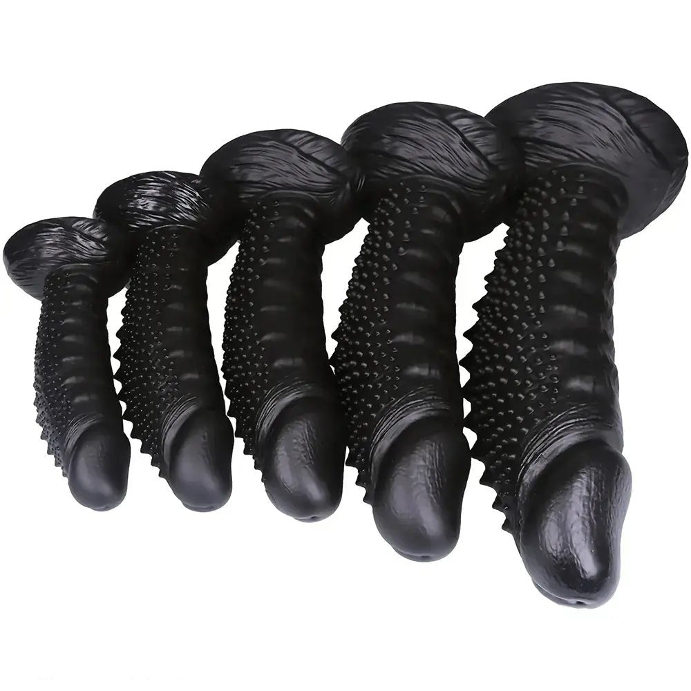 Spiky Textured Realistic Dildo - Large PVC Dildo