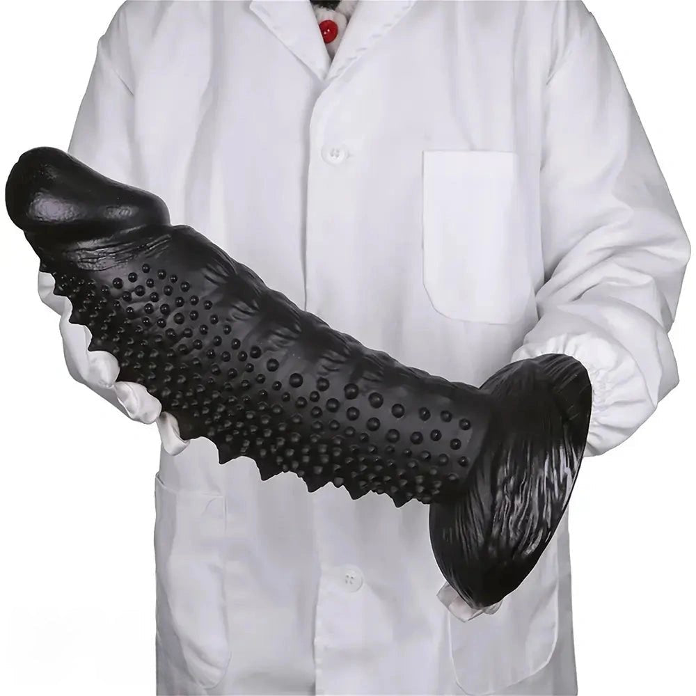 Spiky Textured Realistic Dildo - Large PVC Dildo