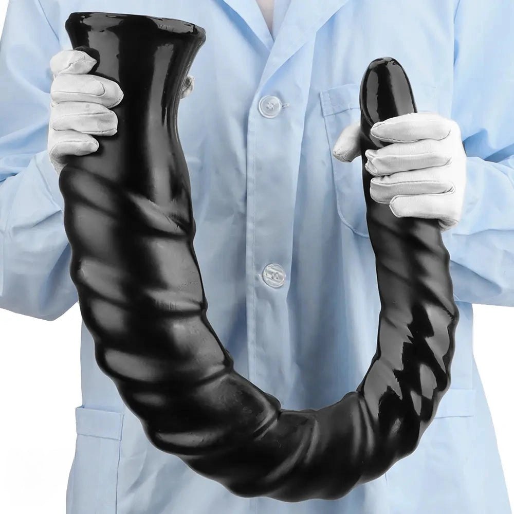 Spiral Anal Probe Dildo 29 in - Long PVC Expansion Toy