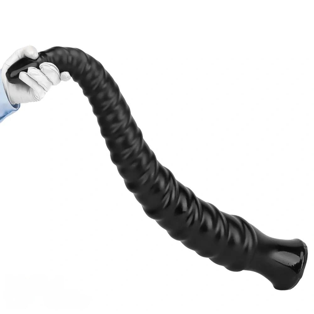 Spiral Anal Probe Dildo 29 in - Long PVC Expansion Toy