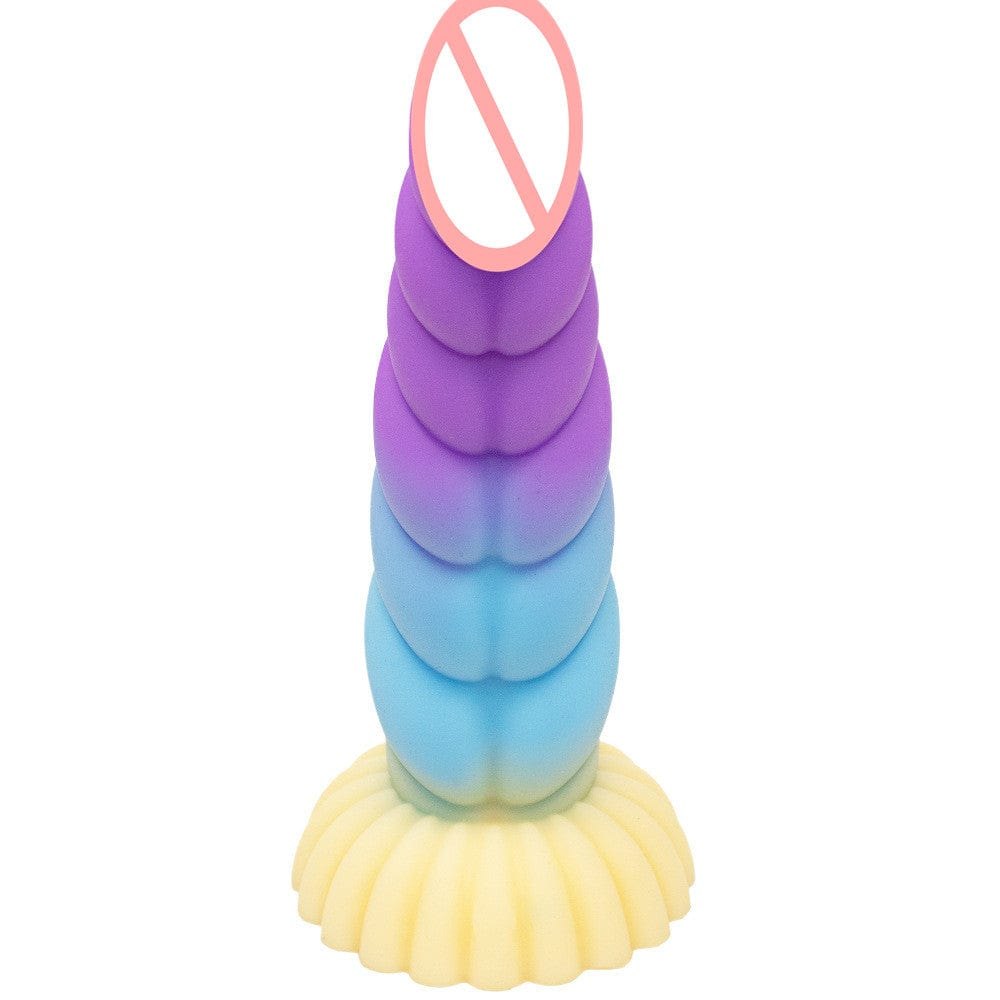 Spiral Braid Fantasy Dildo - Dragon Style Silicone Dildo