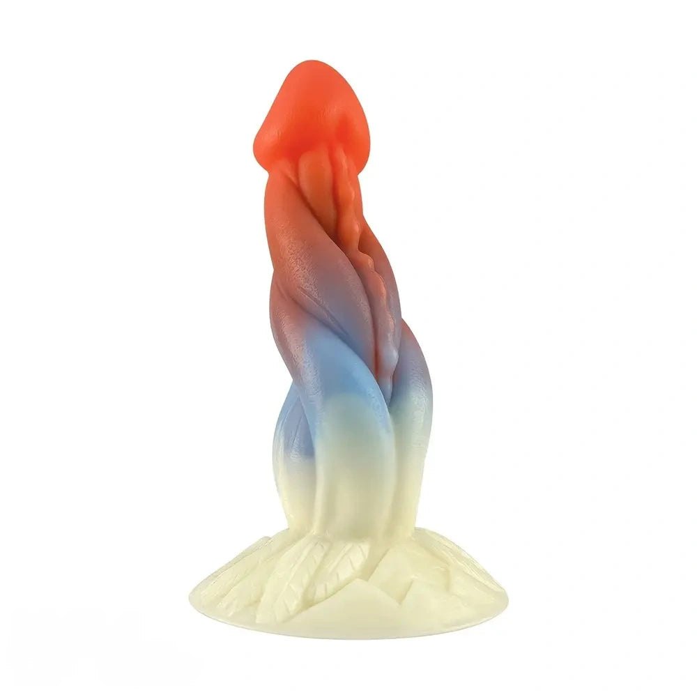 Spiral Gradient Fantasy Dildo - Silicone Fantasy Dildo