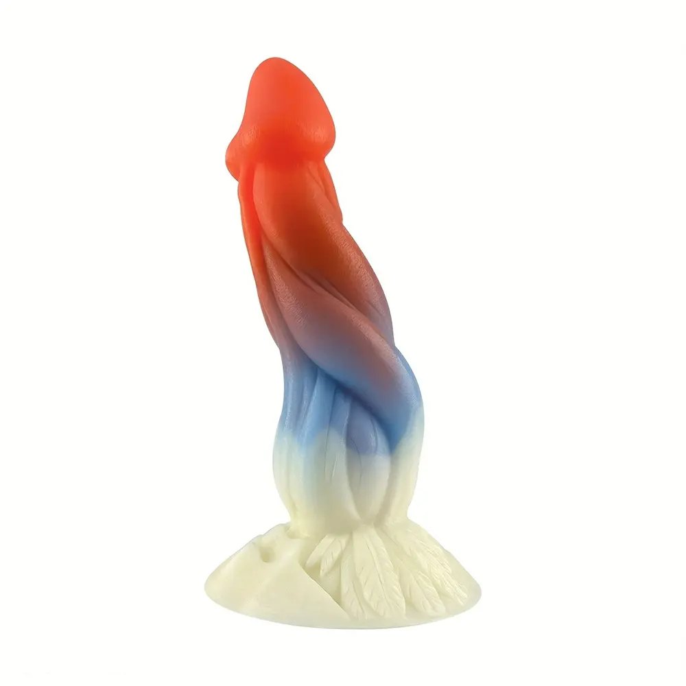 Spiral Gradient Fantasy Dildo - Silicone Fantasy Dildo