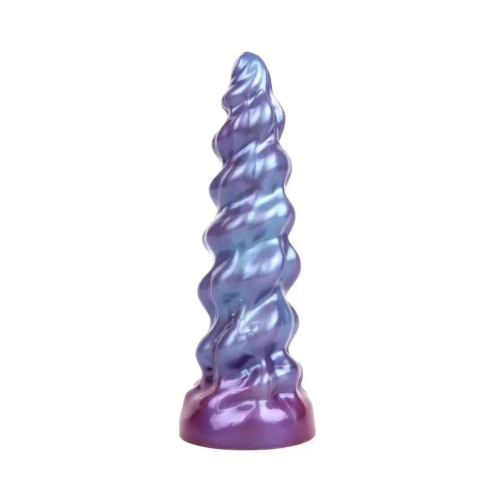 Spiral Horn Fantasy Dildo - Silicone Monster Dildo