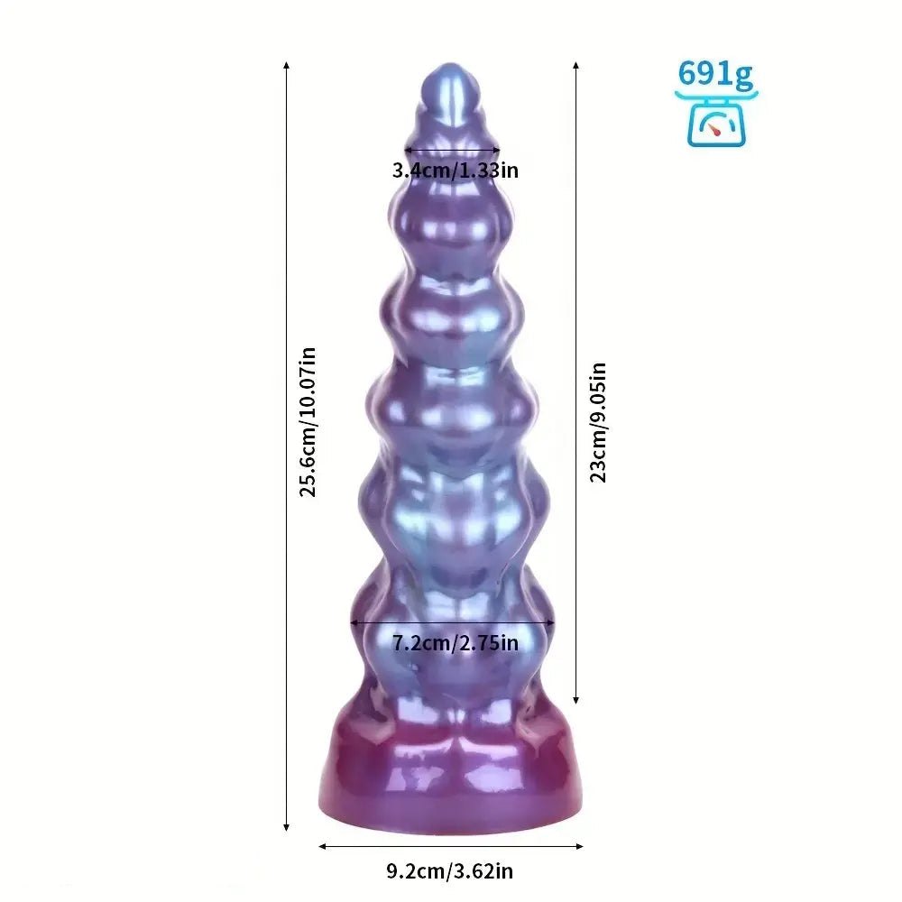 Spiral Horn Fantasy Dildo - Silicone Monster Dildo