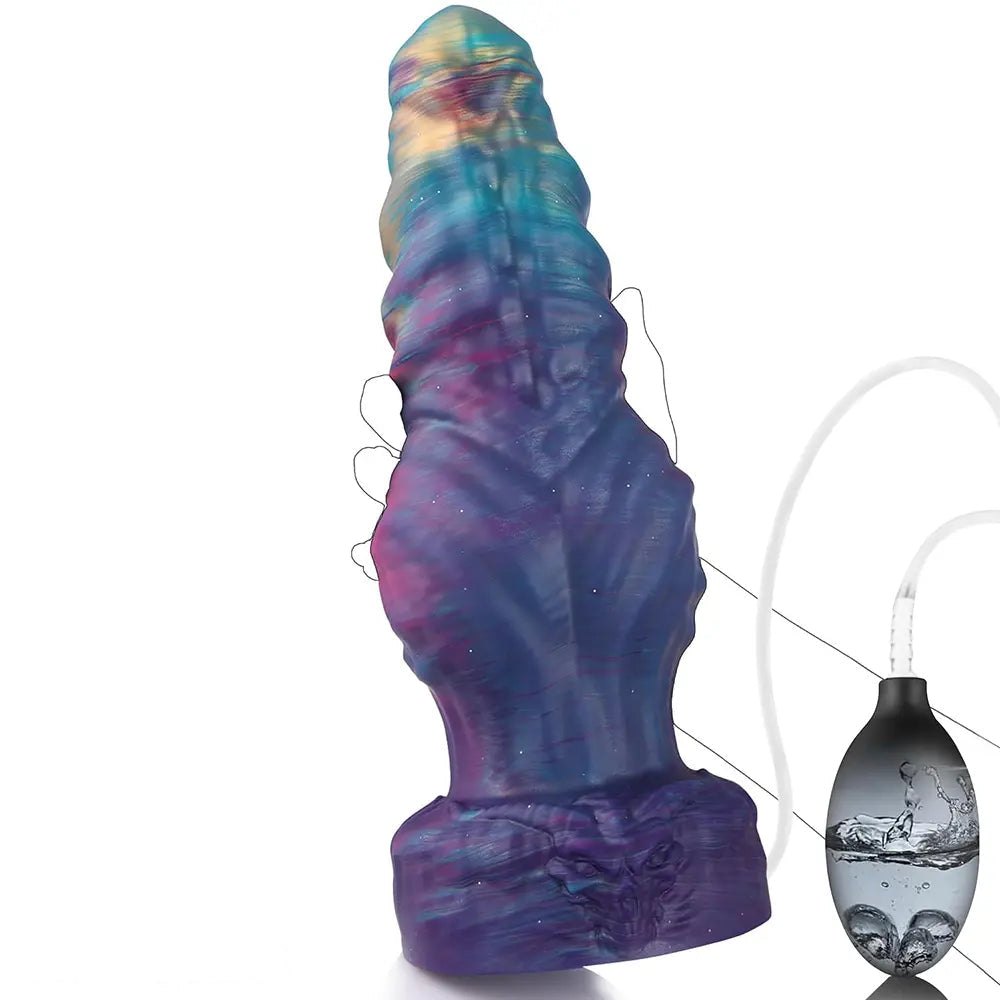 Spiral Knot Fantasy Dildo - Knotted Animal Style Dildo