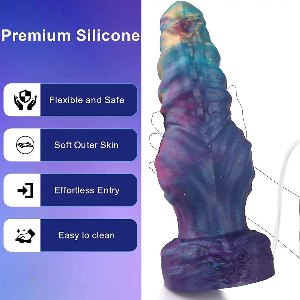Spiral Knot Fantasy Dildo - Knotted Animal Style Dildo