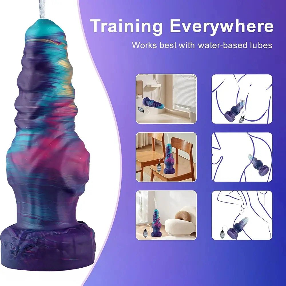 Spiral Knot Fantasy Dildo - Knotted Animal Style Dildo