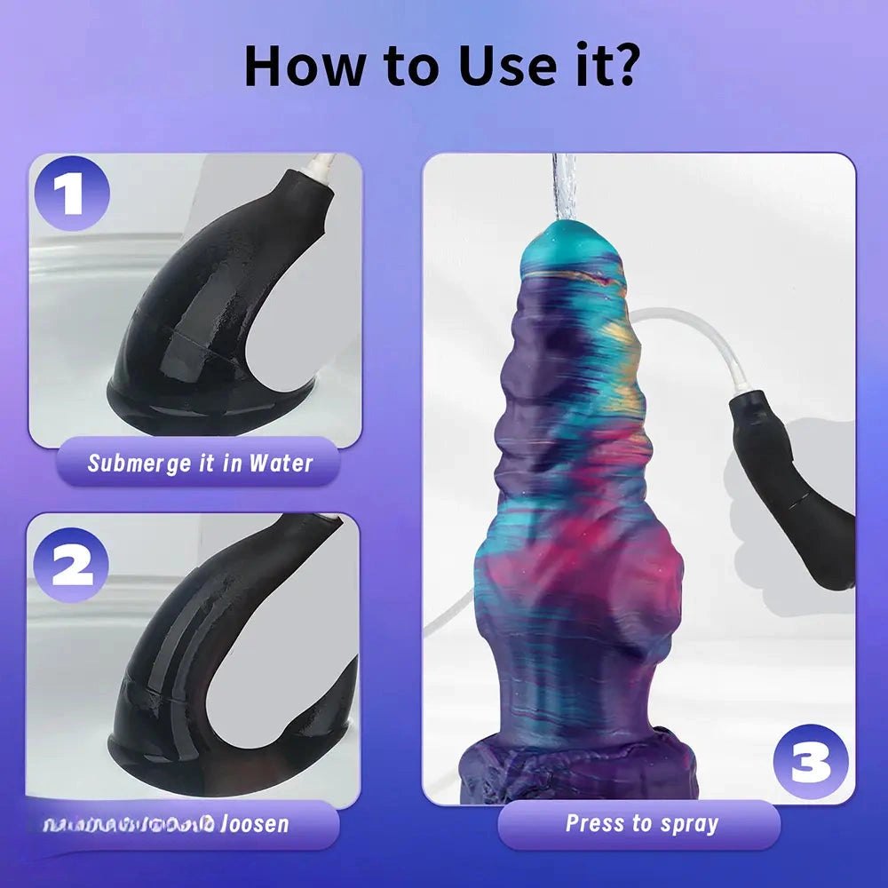 Spiral Knot Fantasy Dildo - Knotted Animal Style Dildo