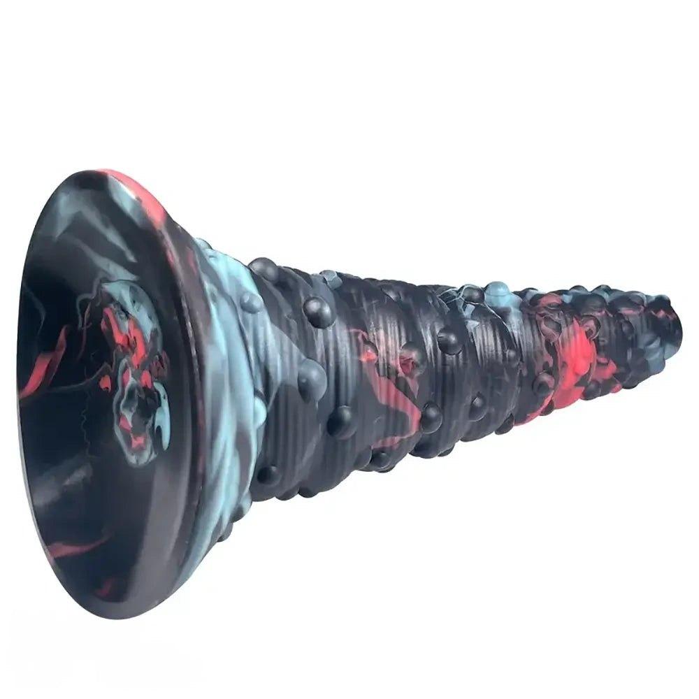 Spiral Monster Fantasy Dildo - Silicone Dragon Dildo 8 in