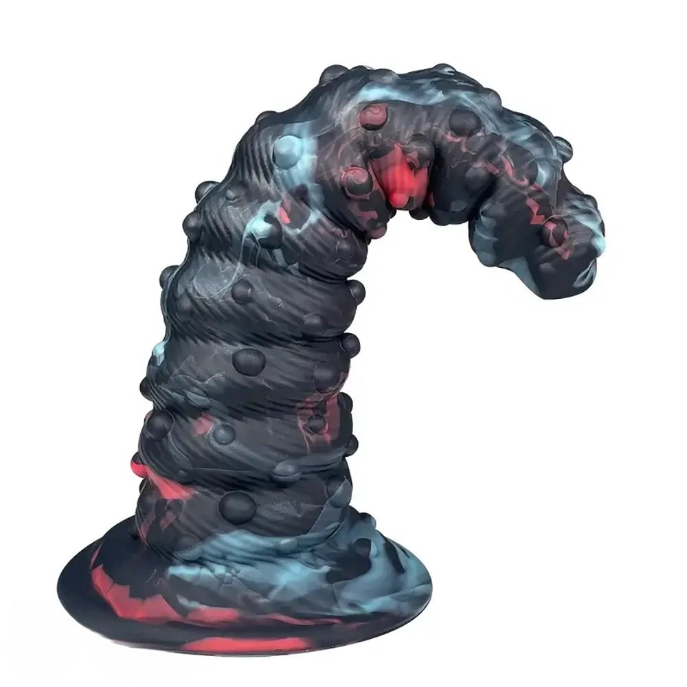 Spiral Monster Fantasy Dildo - Silicone Dragon Dildo 8 in