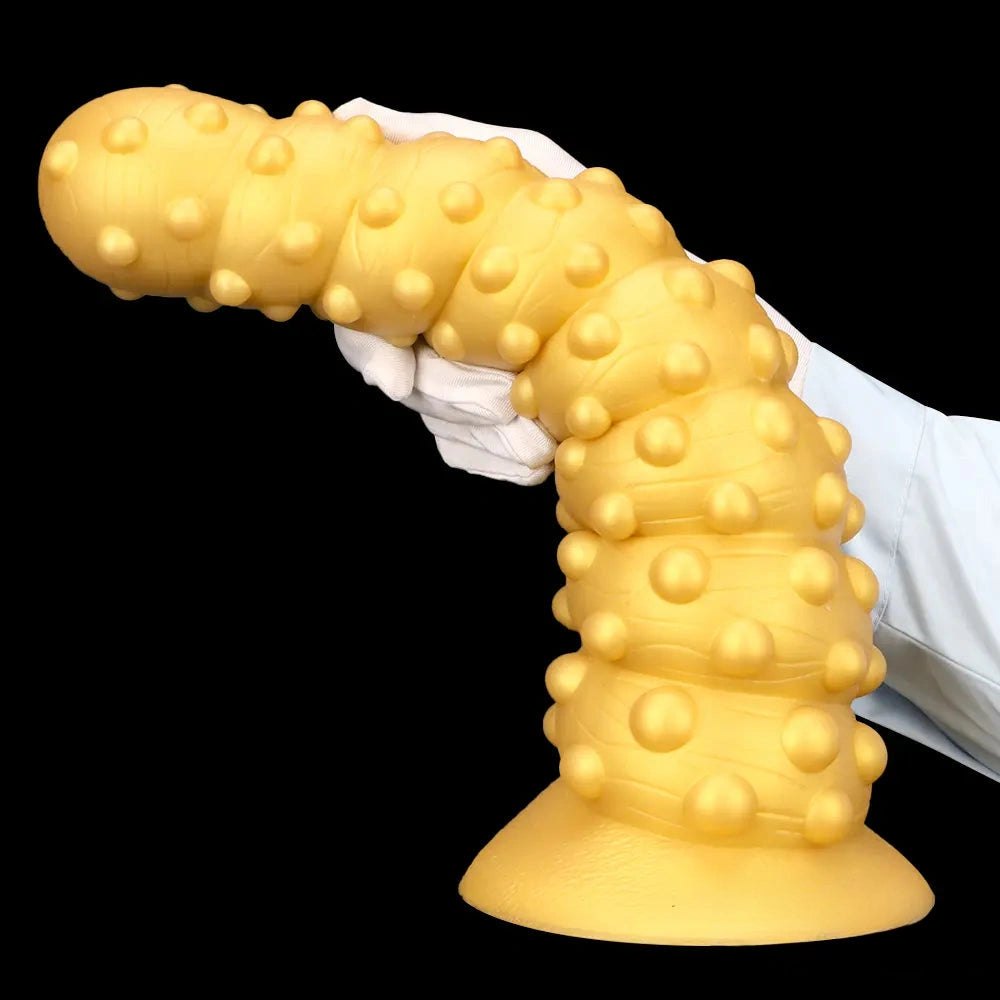 Spiral Spiked Anal Dildo, 3 Sizes - Silicone Anal Dildo