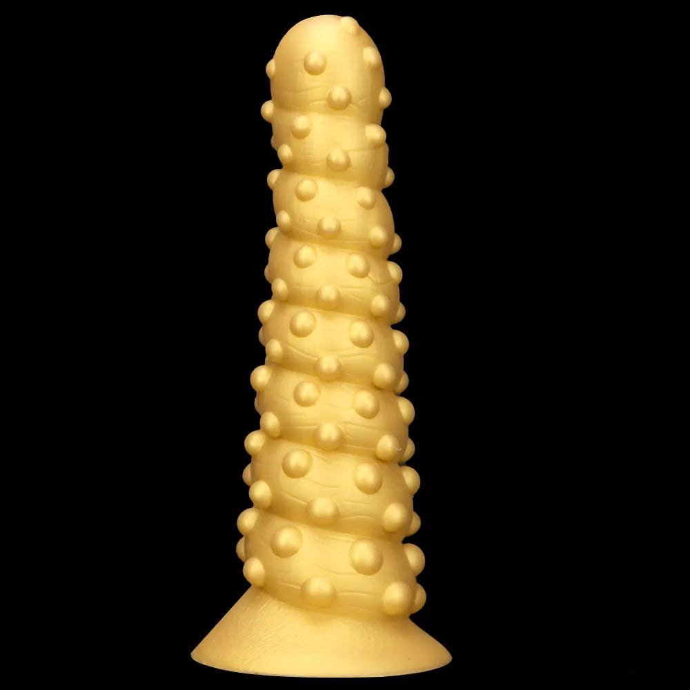 Spiral Spiked Anal Dildo, 3 Sizes - Silicone Anal Dildo