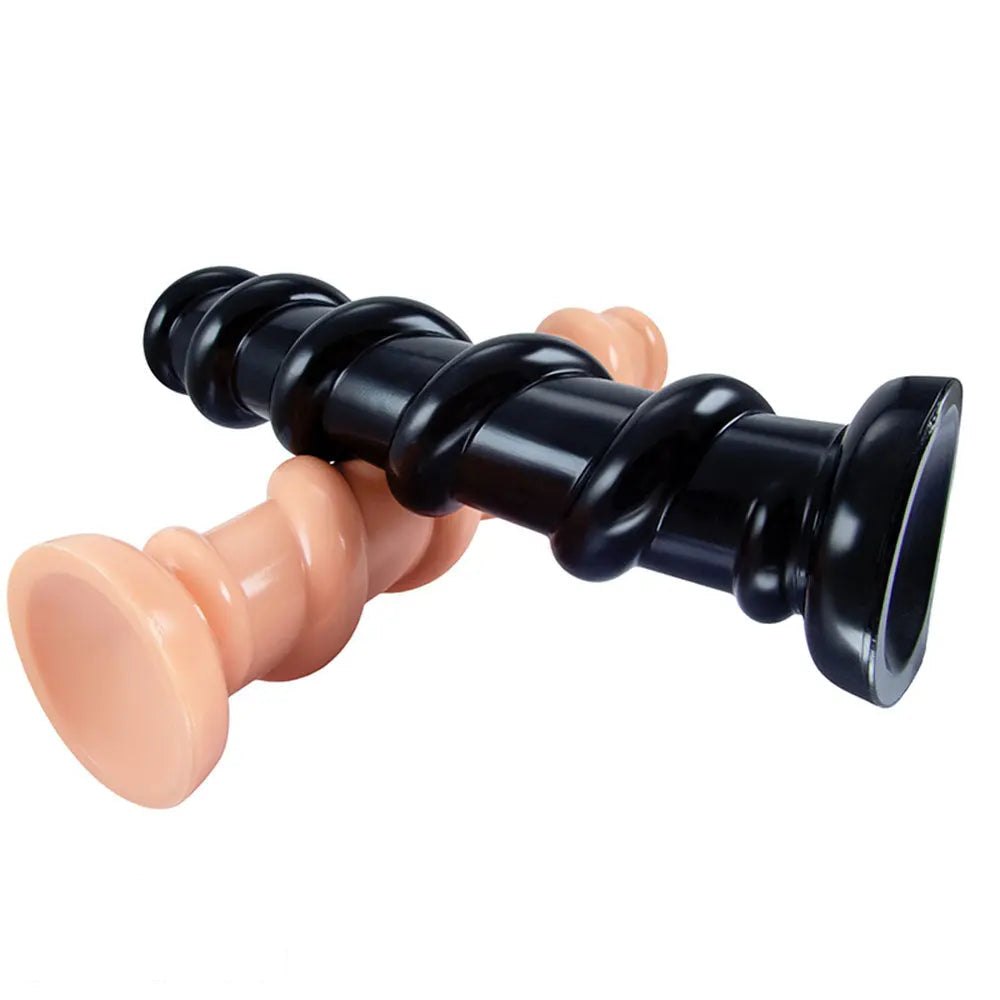 Spiral Suction Cup Dildo 13 in - Suction Cup Dildo