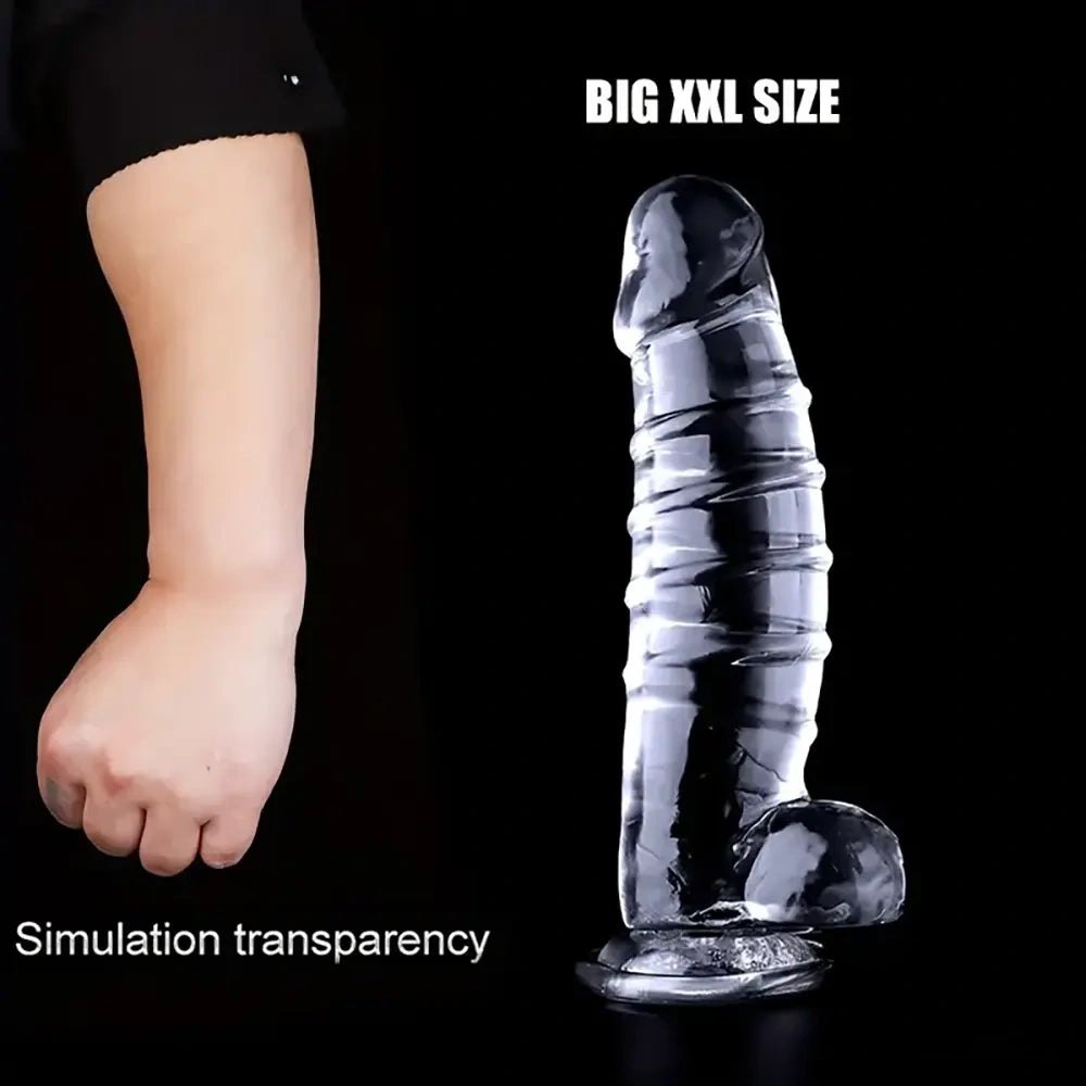Spiral Suction Cup Dildo 12.9in - Realistic Hands-Free Dildo