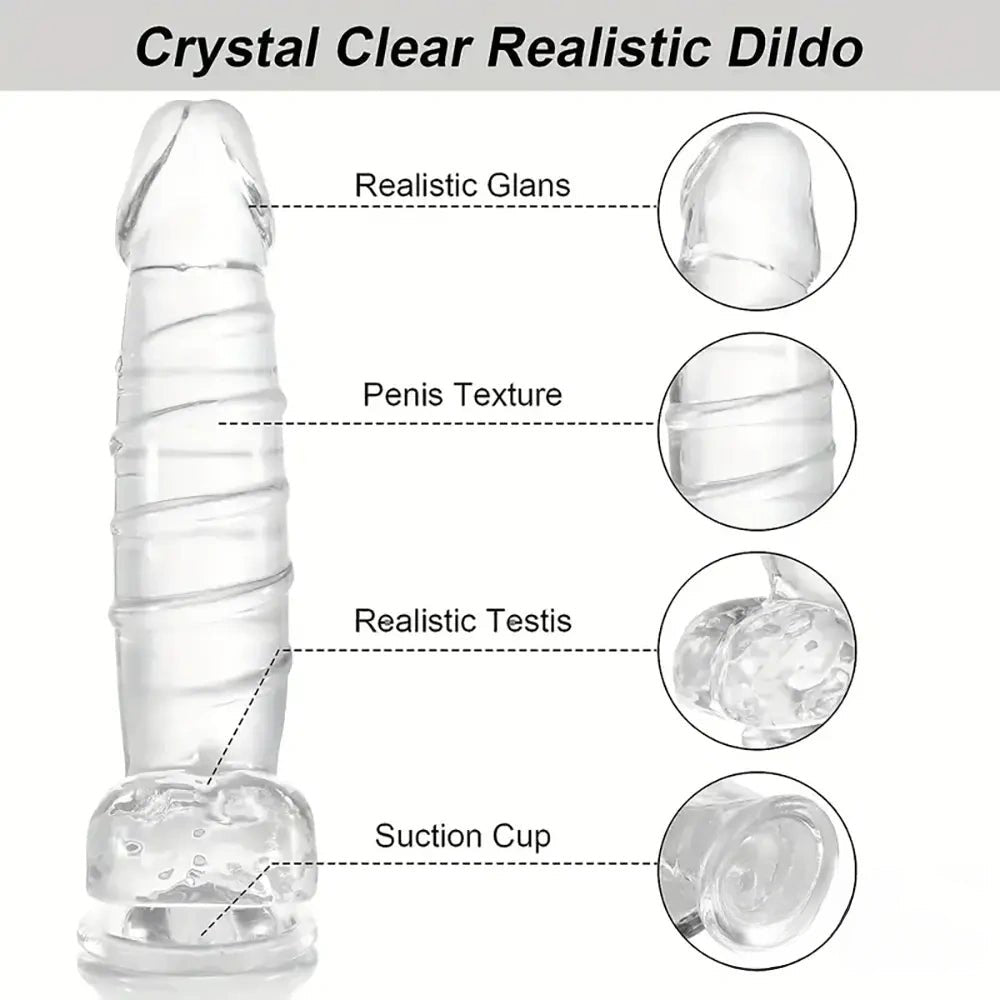 Spiral Suction Cup Dildo 12.9in - Realistic Hands-Free Dildo