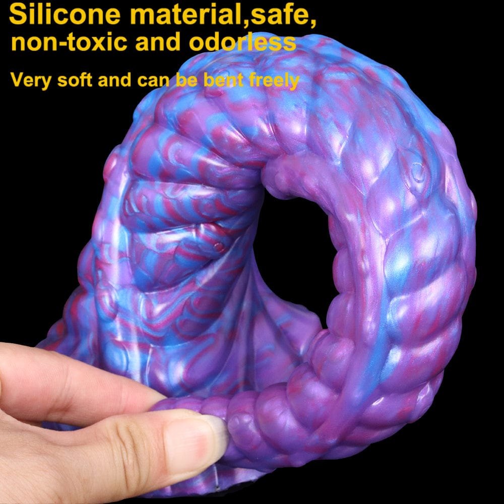 Spiral Tentacle Fantasy Dildo 11 in - Fantasy Monster Dildo