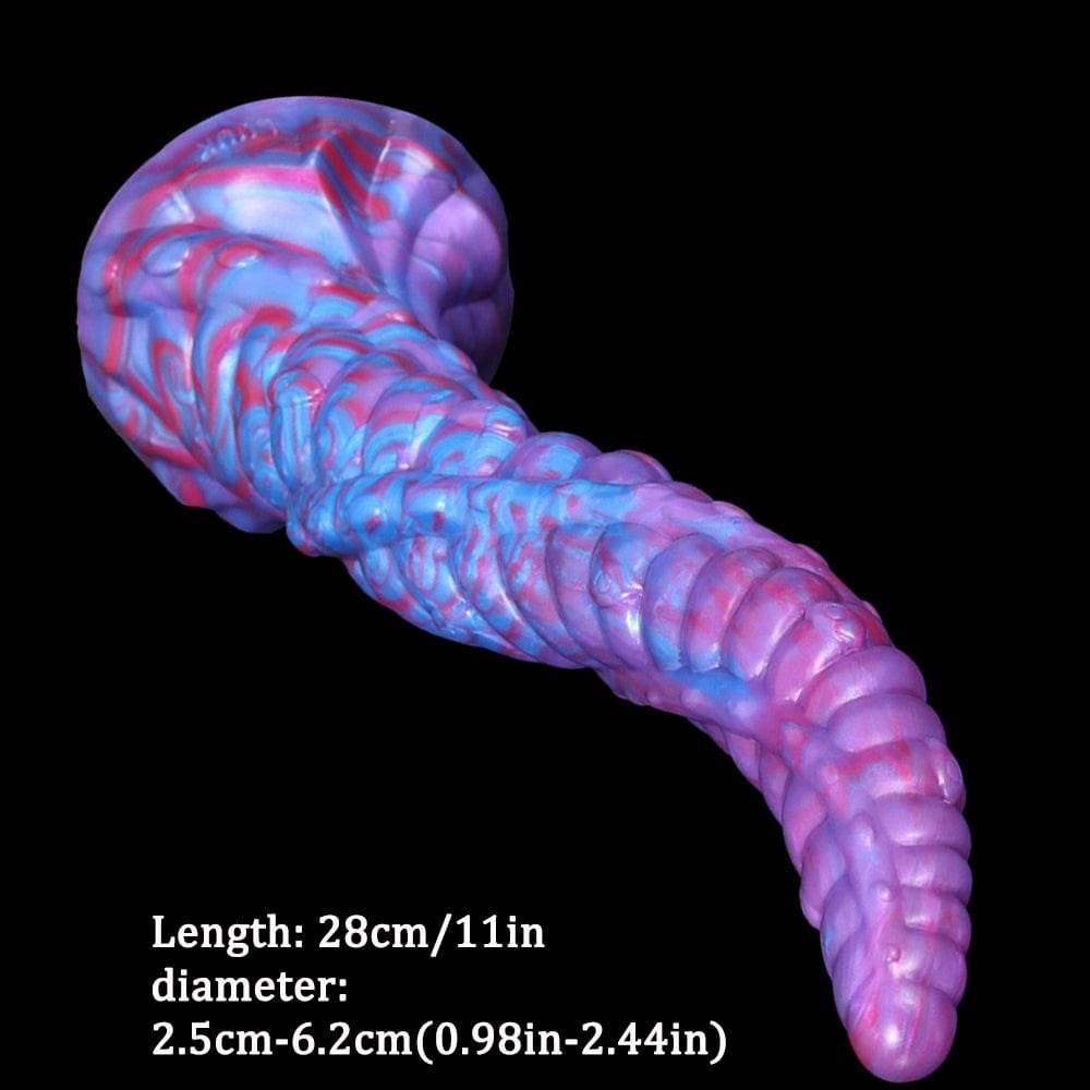 Spiral Tentacle Fantasy Dildo 11 in - Fantasy Monster Dildo