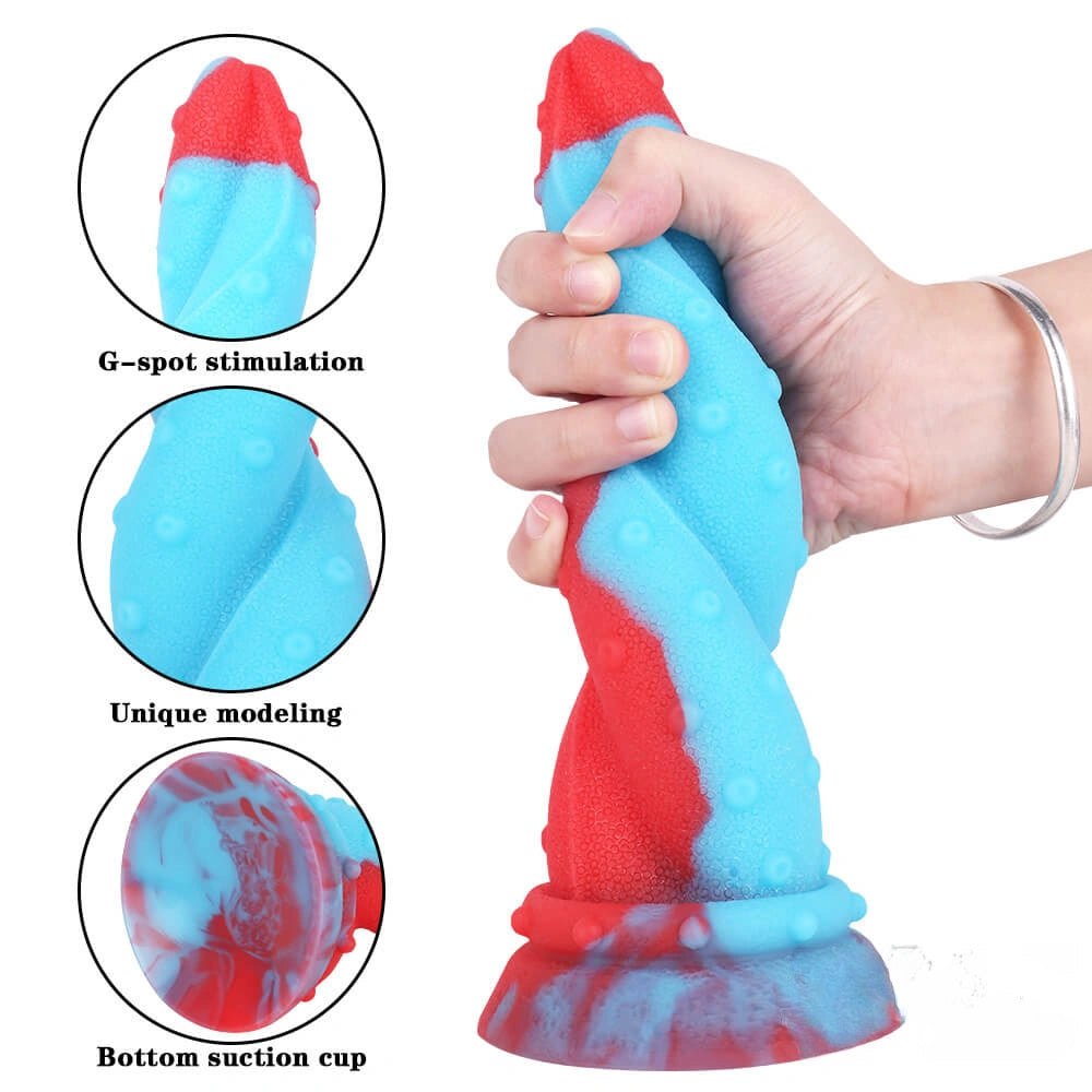 Spiral Tentacle Fantasy Dildo 8.66in - Fantasy Dildo
