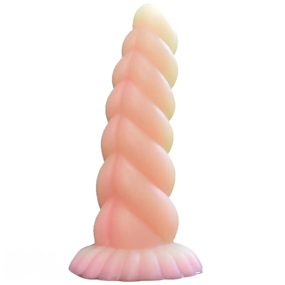 Spiral Tentacle Fantasy Dildo - Dragon Dildo Style Silicone Toy