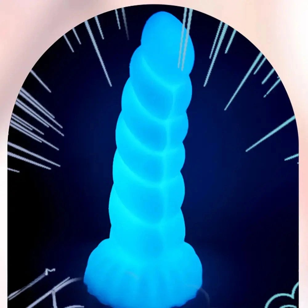 Spiral Tentacle Fantasy Dildo - Dragon Dildo Style Silicone Toy