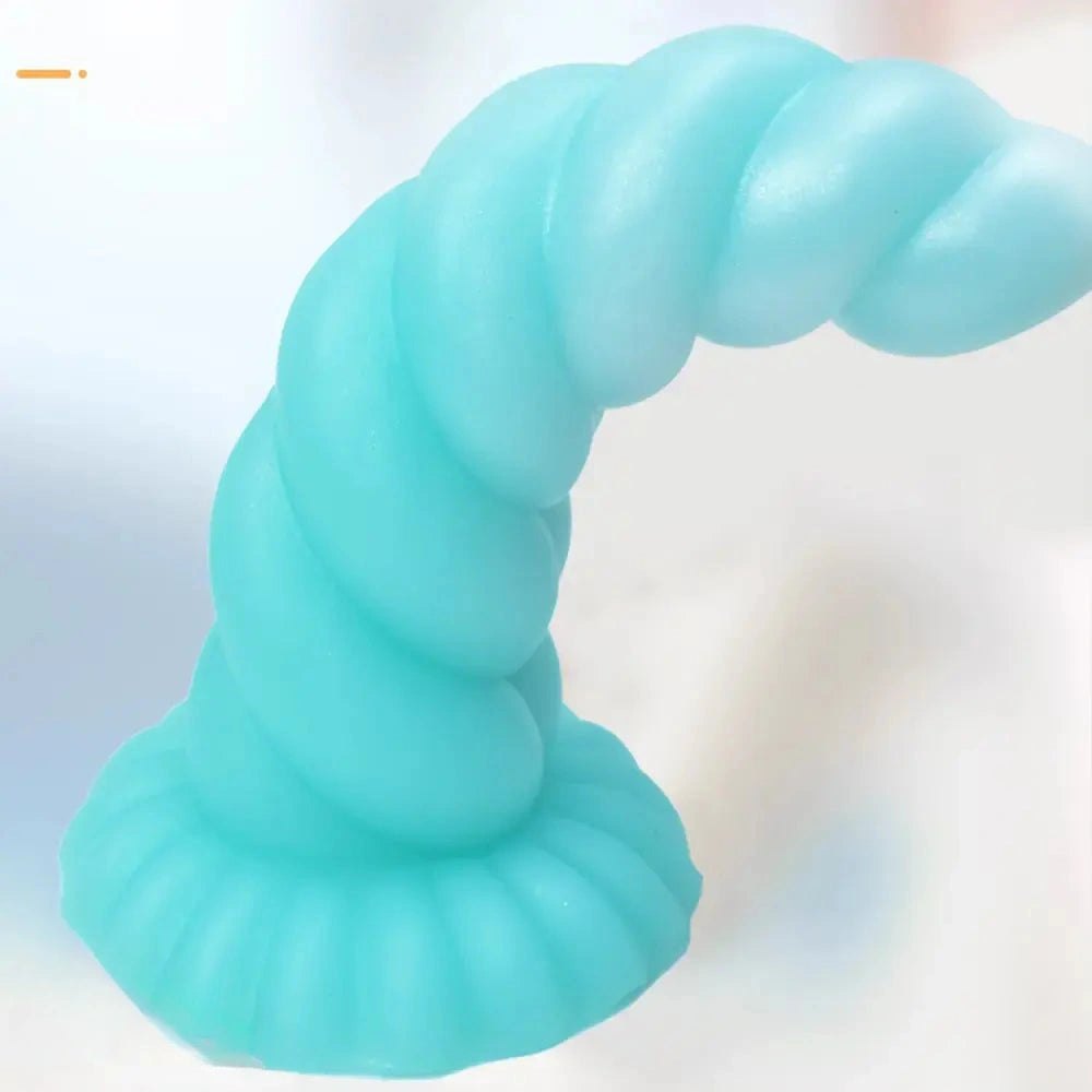 Spiral Tentacle Fantasy Dildo - Dragon Dildo Style Silicone Toy