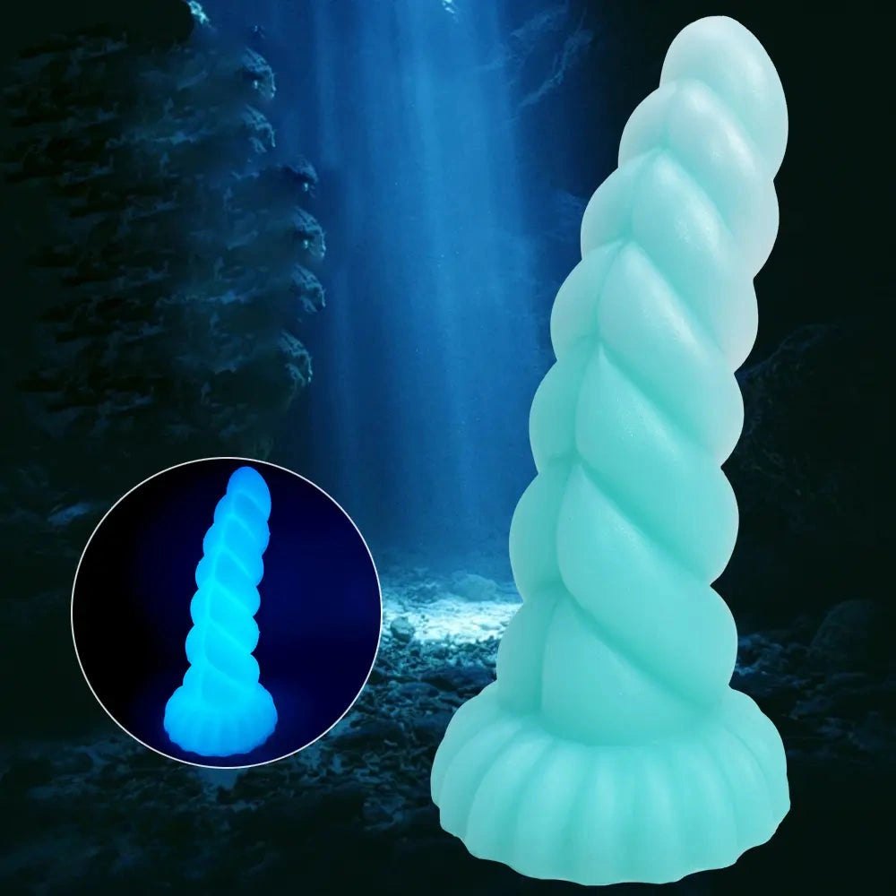 Spiral Tentacle Fantasy Dildo - Dragon Dildo Style Silicone Toy