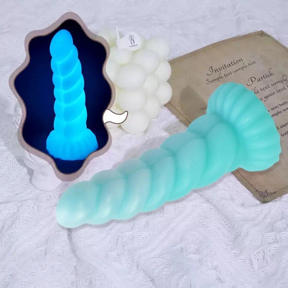 Spiral Tentacle Fantasy Dildo - Dragon Dildo Style Silicone Toy