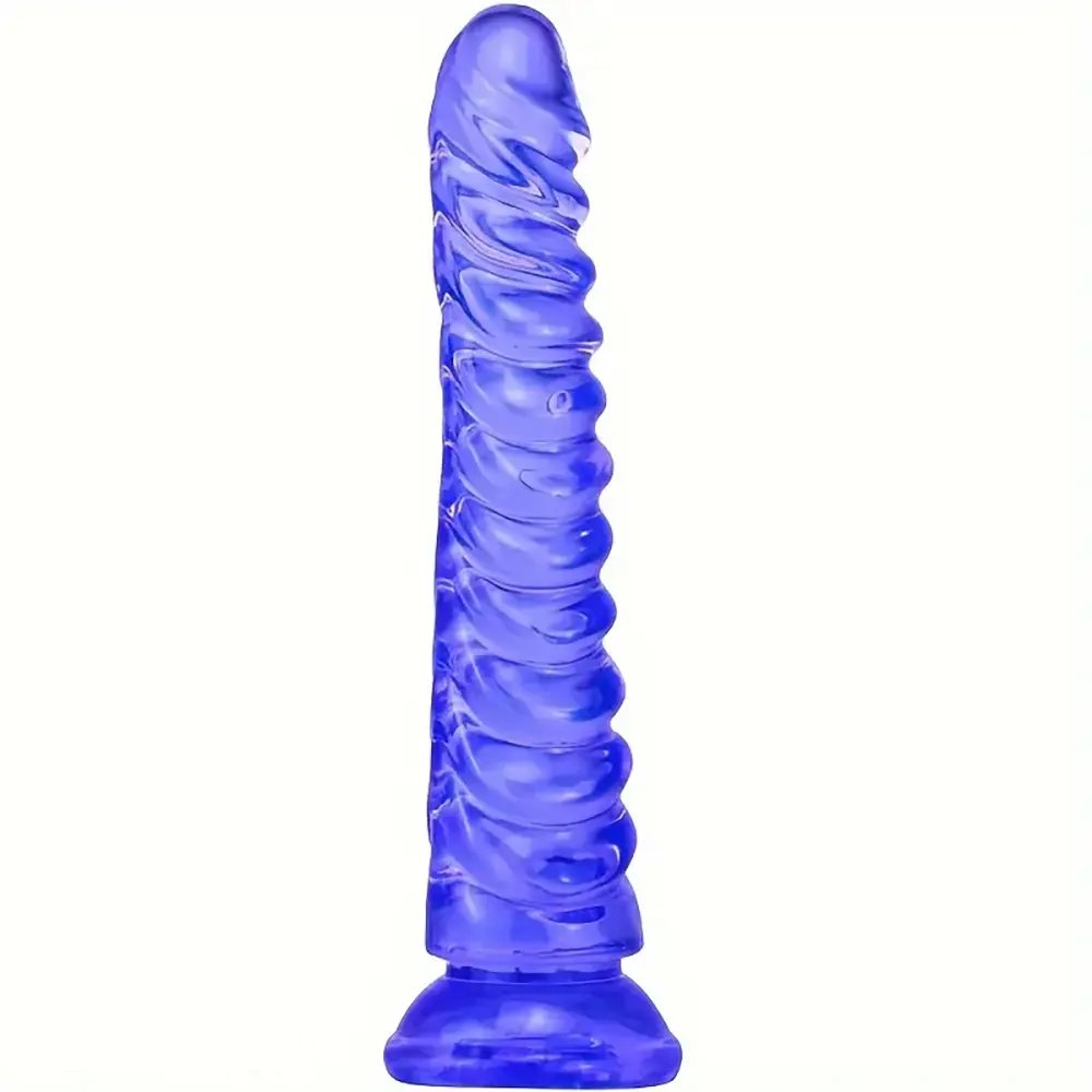 Spiral Textured Realistic Dildo - Suction Cup Big Dildo