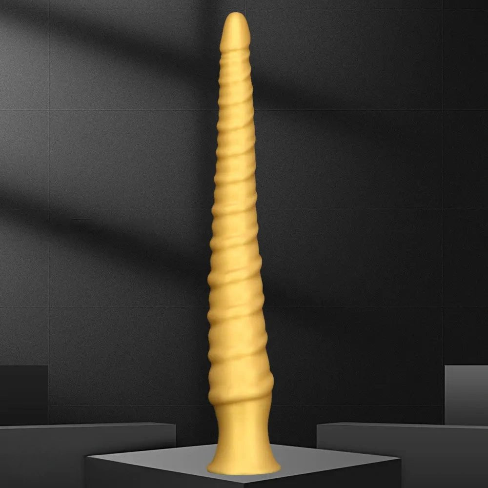 Spiral Thread Fantasy Dildo - Large Thick Huge Dildo
