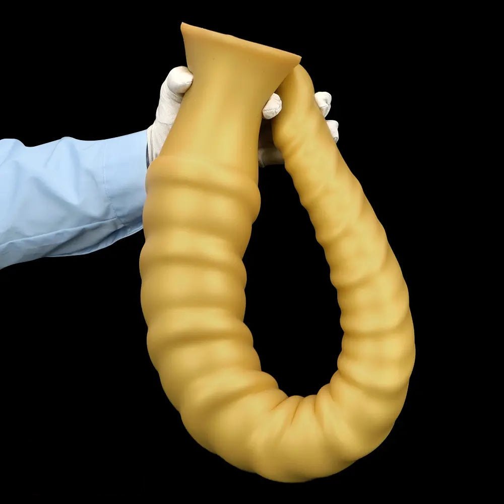 Spiral Thread Fantasy Dildo - Large Thick Huge Dildo