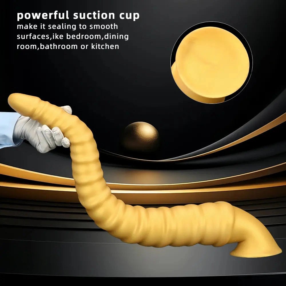 Spiral Thread Fantasy Dildo - Large Thick Huge Dildo