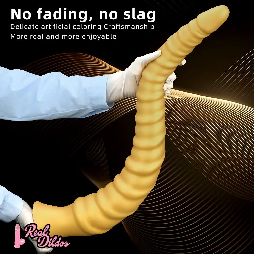 Spiral Thread Fantasy Dildo - Large Thick Huge Dildo